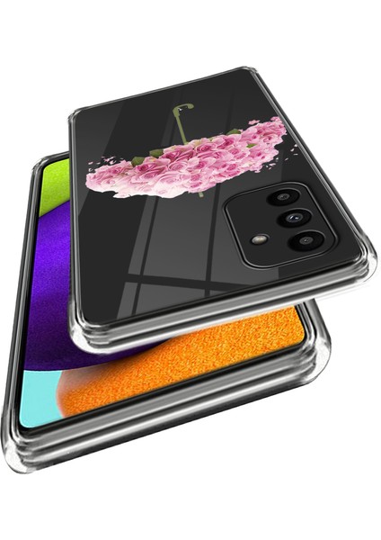 Samsung Galaxy A15 4G/A15 5g Tpu Kılıf Desen Baskı Imd Telefon Koruyucu-Çiçek Şemsiye (Yurt Dışından)