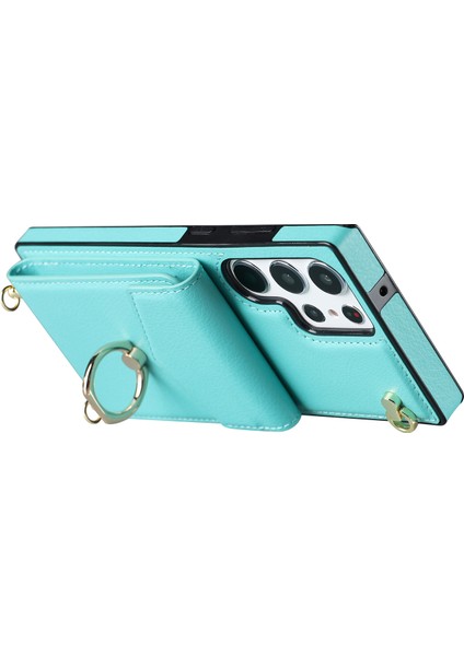 Samsung Galaxy S24 Ultra Cep u Akordeon Kart Çanta Halkası Kickstand Arka Nane i Telefon Kılıfı (Yurt Dışından) fiyatları