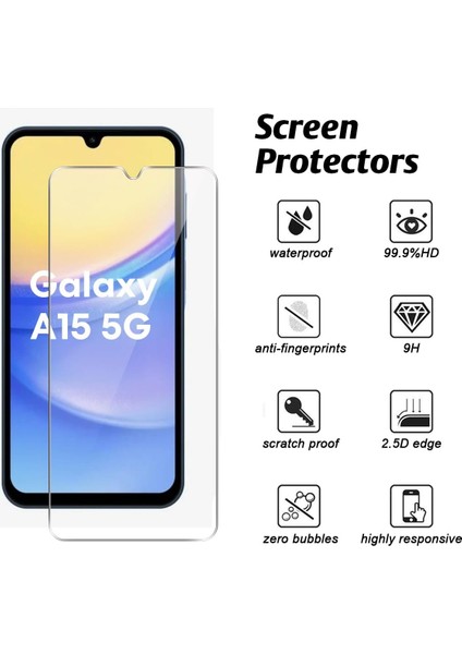 Samsung Galaxy A55 5g Tpu Telefon Kılıfı + 2 Adet 2.5d Ark Temperli Cam Ekran Koruyucu (Yurt Dışından) fiyatları