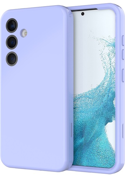GW03 Samsung Galaxy S24 Tpu + Pc AntiParmak Izi KabukAçık Mor Telefon Kılıfı (Yurt Dışından)