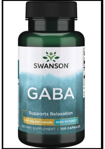 Premium Gaba High Potency 500 mg 100 Capsul USA