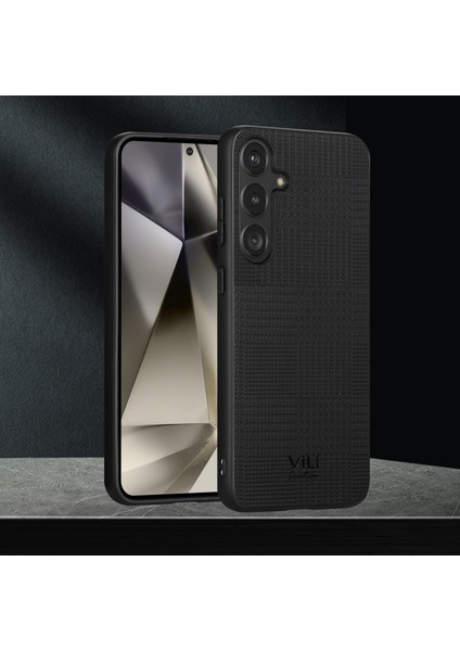Samsung Galaxy S24+ Deri Kaplama Pc+Tpu Koruyucu Telefon Kılıfı (Yurt Dışından)