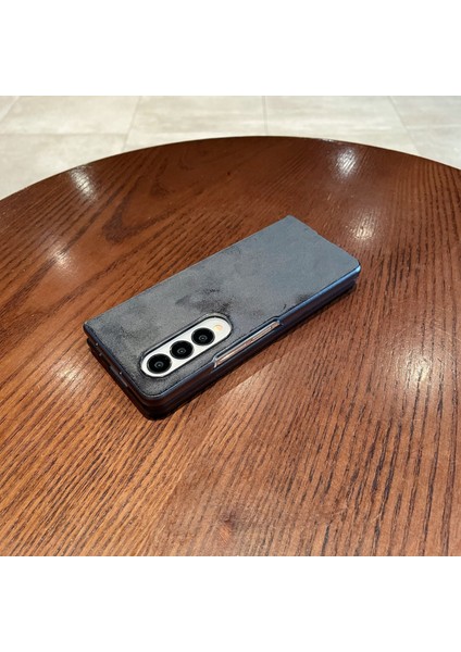 Samsung Galaxy Z Fold4 5g Çizilmeye Dayanıklı Süet Koyu Gri Telefon Kılıfı (Yurt Dışından) modelleri