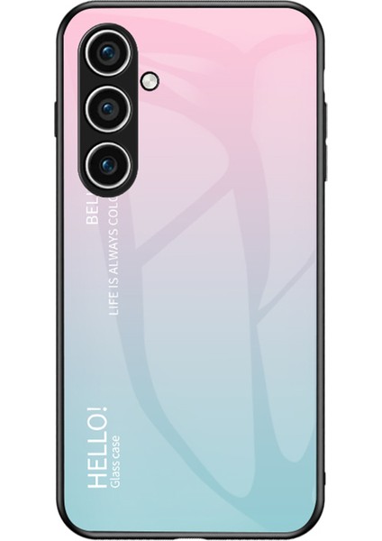 Samsung Galaxy S24+ Temperli Cam+Pc+Tpu Mavi Telefon Kılıfı (Yurt Dışından)