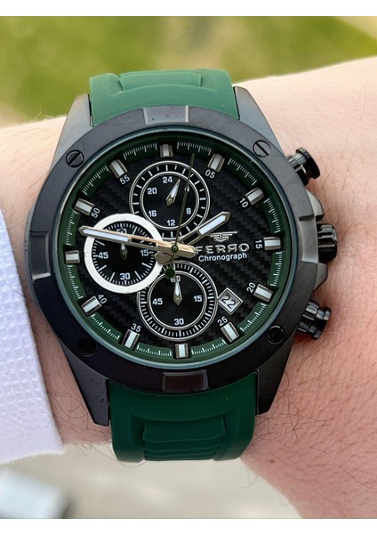 Iç Fonksiyonları Aktif Yeşil Renk Slikon Kordon 30 mt Su Geçirmez Erkek Kol Saat EF31361-ZJ fiyatları