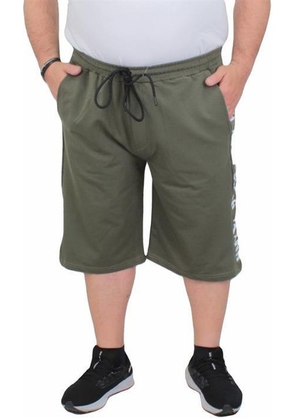 Büyük Beden Erkek Penye Şort Mmxvıı 24625 Hakı