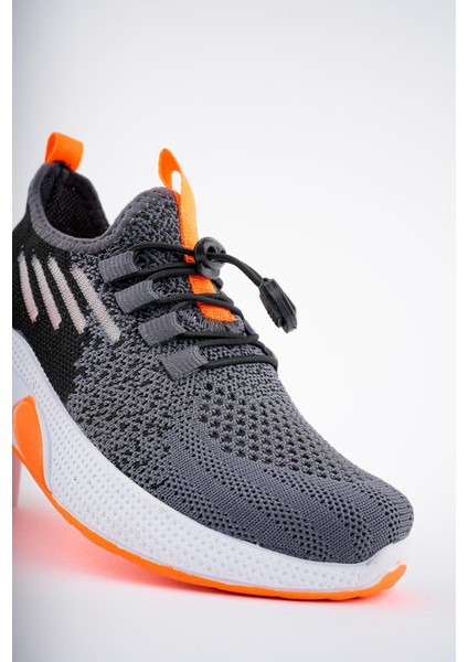 507-24 Triko Sneaker Erkek Çocuk Ayakkabı Füme Oranj 31-35 fiyatları