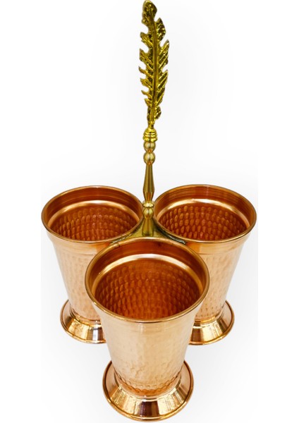 Martelalı Üçlü Bakır Kaşıklık fiyatları