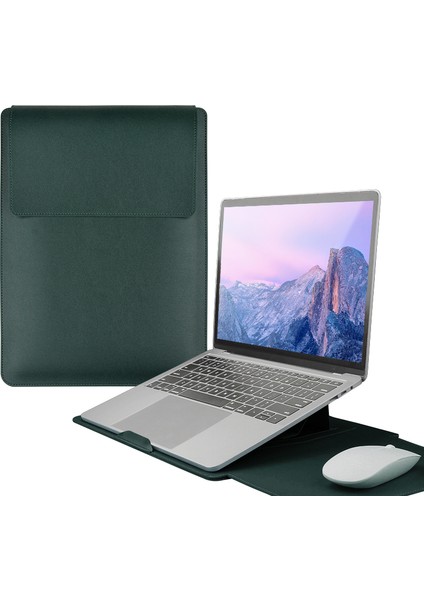 16 Inç Laptop Çantası Pu Deri Ayarlanabilir Standlı Taşıma Çantası ımsı (Yurt Dışından)