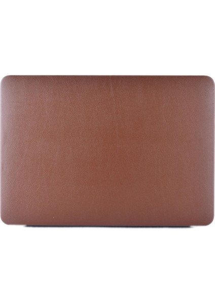 Retina Ekranlı MacBook 12-Inç Için Deri Kaplamalı Sert Kapak (2015)-KAHVERENGI (Yurt Dışından)
