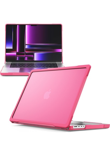 MacBook Pro 16 Inç (2021) A2485/(2023) A2780/A2991 (M1/m2/m3) Pc + Tpu Laptop Kapak Anti-Düşme Darbeye Dayanıklı Kılıf-Gül (Yurt Dışından)