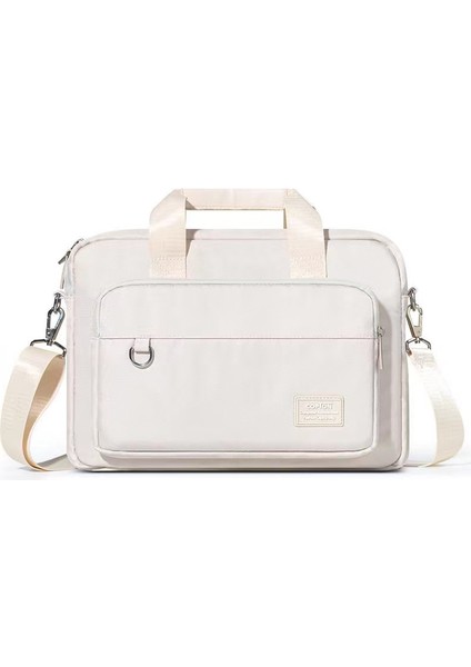 14-15 Inç Dizüstü Taşıma Çantası Çanta Seyahat Iş Dizüstü Bilgisayar Çantası Crossbody Çanta-Haki (Yurt Dışından)