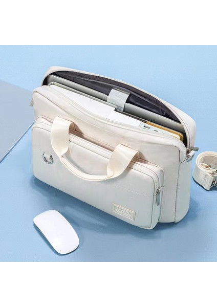 14-15 Inç Dizüstü Taşıma Çantası Çanta Seyahat Iş Dizüstü Bilgisayar Çantası Crossbody Çanta-Haki (Yurt Dışından) fiyatları