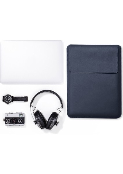 MacBook 13 Inç/14 Inç Dizüstü Bilgisayar Saklama Çantası Çok Fonksiyonlu Pu Deri Mouse Pad Dizüstü Bilgisayar Kol Çantası (Yurt Dışından) fiyatları