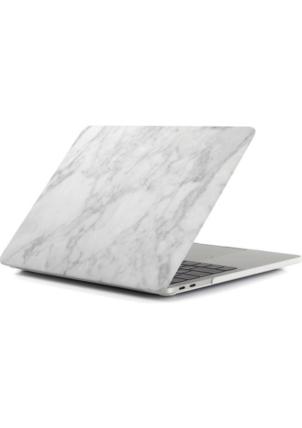 Desenli Sert Koruyucu Kılıf MacBook Pro 13 Inç 2016 A1706/A1708/A1989/A2159/A2251/A2289/A2338-MARBLE Desen/açık Gri (Yurt Dışından)