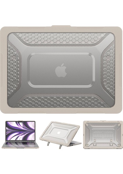 MacBook Air 13 Inç (2022) (M2 A2681) Koruyucu Kılıf Anti Scratch Dizüstü Sert Pc Kılıfı Kickstand Kayısı (Yurt Dışından) fiyatları