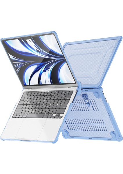 MacBook Air 13 Inç (2022) M2 A2681 Laptop Kılıfı Pc + Tpu Kickstand Isı Dağılımı Kapağı Bebek si (Yurt Dışından)
