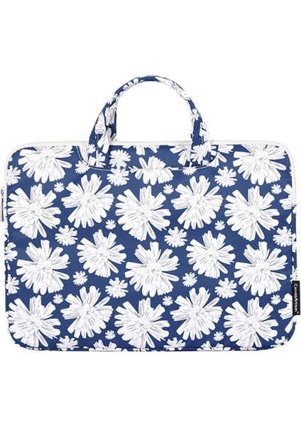 Kasımpatı Desenli Dizüstü Bilgisayar Çantası Polyester Fermuarlı Dizüstü Taşıma Çantası Saplı Tasarım-Mavi/14 Inç Dizüstü Bilgisayar Için (Yurt Dışından) fiyatları