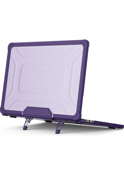 MacBook Air 13 Inç (2022) M2 A2681 Laptop Kılıfı Pc + Tpu Kickstand Isı Dağılımı Kapağı (Yurt Dışından)