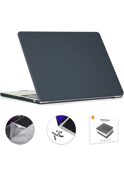 MacBook Air 13 Inç (2024) A2681 (M2)/A3113 (M3)/(2022) Kılıf + Ultra Ince Tpu Klavye Filmi (Yurt Dışından)