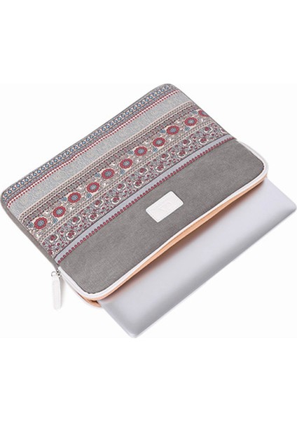 12 Inç Dizüstü Bilgisayarlar İçin Taşınabilir Taşıma Çantası Darbeye Dayanıklı Kanvas Kol Çantası Ulusal Stil Desen Baskılı Laptop Çantası (Yurt Dışından) fiyatları