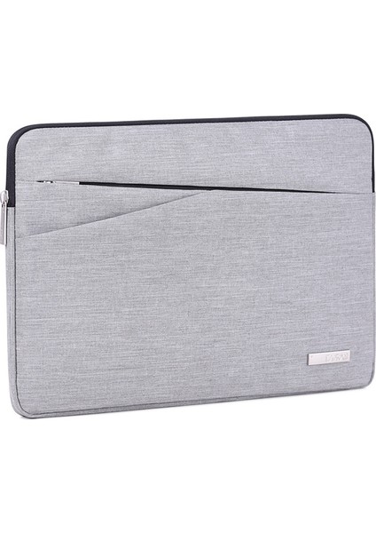 Kumaş Dokulu Yan Cep Dizüstü Bilgisayar Kolu Küçük Çantalı Notebook Çantası-Açık Gri/13-Inç Dizüstü Bilgisayar Için (Yurt Dışından)