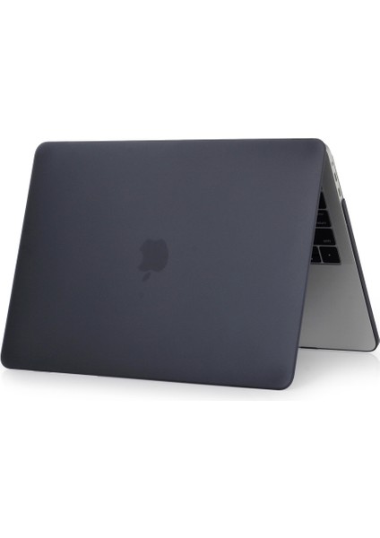 MacBook Pro 16 Inç (2019) Için Mat Plastik Ön ve Arka Koruyucu Kılıf - Siyah (Yurt Dışından)