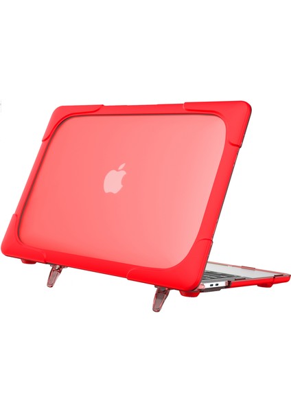 Destekleyici Stand Pc Laptop Kılıfı Koruyucu Notebook Kapağı MacBook Air 13 Inç A1932/A2179/A2337-RED (Yurt Dışından)