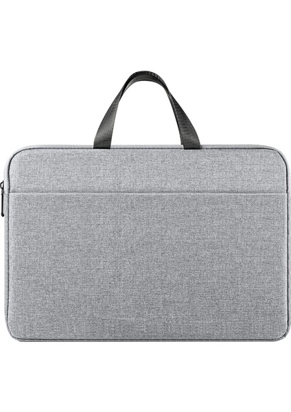14-15.4 Inç Yatay Laptop Çantası Suya Dayanıklı Notebook Çantası-Açık Gri (Yurt Dışından)