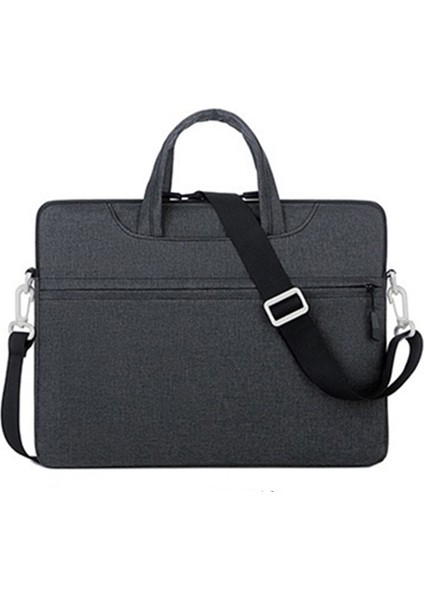 Evrensel Dizüstü Çanta Omuz Çantası Dizüstü 13-14 Inç Dizüstü Bilgisayar Için Taşıma Çantası Evrak Çantası (Iç Boyut: 36X27CM) -Siyah (Yurt Dışından)
