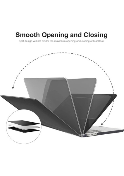 MacBook Air 13 Inç (2024) A2681 (M2)/A3113 (M3)/(2022) Mat Pc Kasası Çizilmez Kılıf (Yurt Dışından)