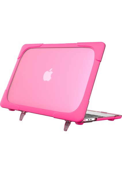 Destekleyen Stand Pc Laptop Kılıfı Koruyucu Notebook Kapağı MacBook Air 13 Inç A1932/A2179/A2337-ROSE (Yurt Dışından)