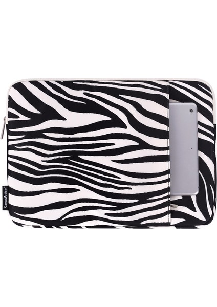 Zebra Çizgili Desen Darbeye Dayanıklı Taşıma Çantası 14 Inç Dizüstü Bilgisayarlar İçin Çizilmeye Dayanıklı Dizüstü Bilgisayar Kol Çantası Dikey Kese (Yurt Dışından)