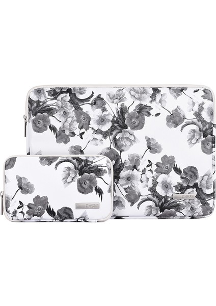 Suluboya Çiçek Desenli Dizüstü Bilgisayar Kılıfı Küçük Çantalı Dizüstü Bilgisayar Çantası-Beyaz/15-Inç Dizüstü Bilgisayar Için (Yurt Dışından)