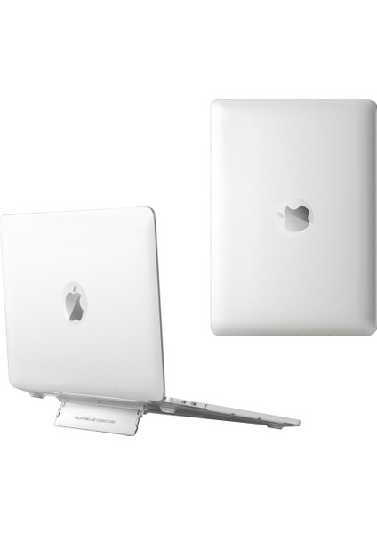 MacBook Air 13 Inç (2018) A1932/(2020)/(2021) A2179 A2337 Dizüstü Bilgisayar Koruyucu Kılıf Isı Dağılımı Kickstand Kapak (Yurt Dışından)
