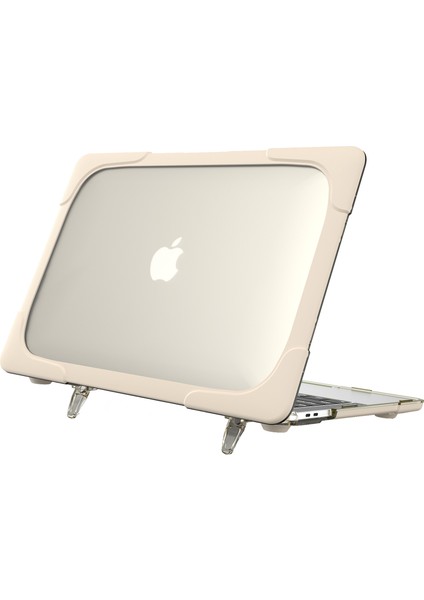 Destekleyen Stand Pc Laptop Kılıfı Koruyucu Notebook Kapağı MacBook Air 13 Inç A1932/A2179/A2337-HAKI (Yurt Dışından)