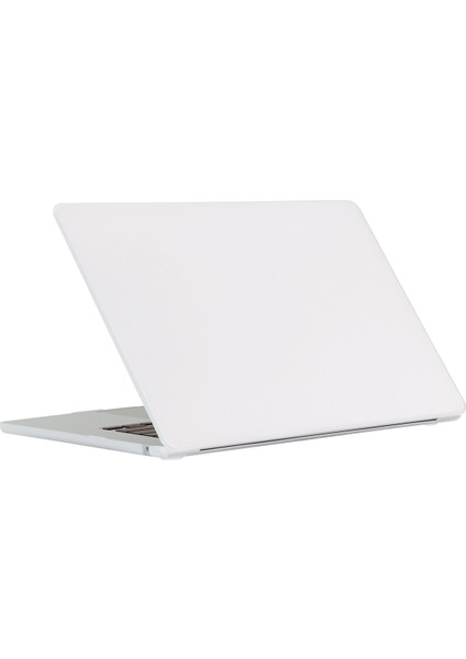 Darbeye Dayanıklı Mat Kılıf Macbook Air 15 Inç (2023) M2 A2941/(2024) A3114 M3 Anti-Drop Dizüstü Bilgisayar Ince Kılıf-Beyaz (Yurt Dışından)