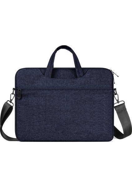 15.5 16 Inç Notebook Taşıma Omuz Çantası Çizilmez Laptop Çantası Lacivert (Yurt Dışından)