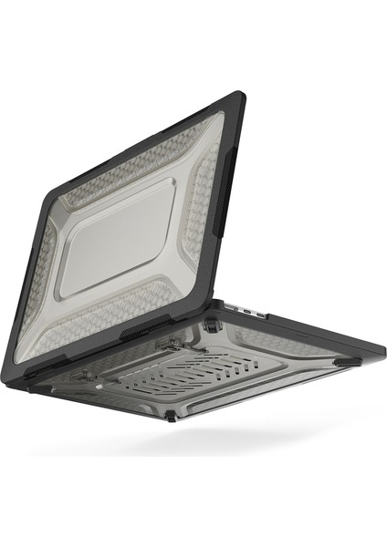 MacBook Air 13 Inç (2022) M2 A2681 Isı Dağıtımı Laptop Kılıfı Darbeye Dayanıklı Sert Pc Yumuşak Tpu Kickstand Kapak (Yurt Dışından)