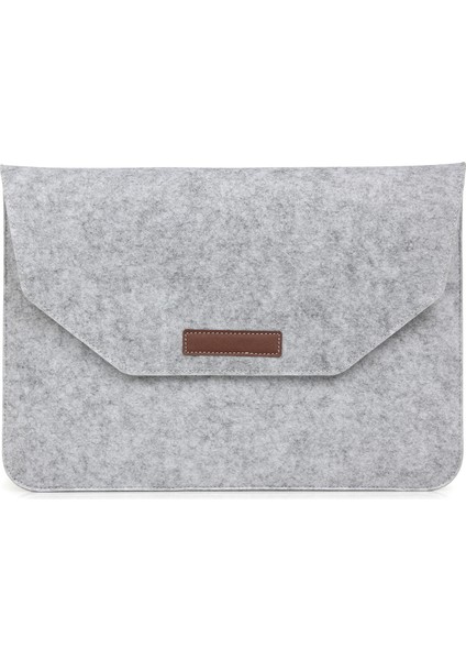 13,3 Inç Keçe Dizüstü Bilgisayar Kol Çantası Kapağı Iyi Yönetilen Dizüstü Bilgisayar Çantası Macbook Air/pro 13,3 Inç Vb.-Gri (Yurt Dışından)