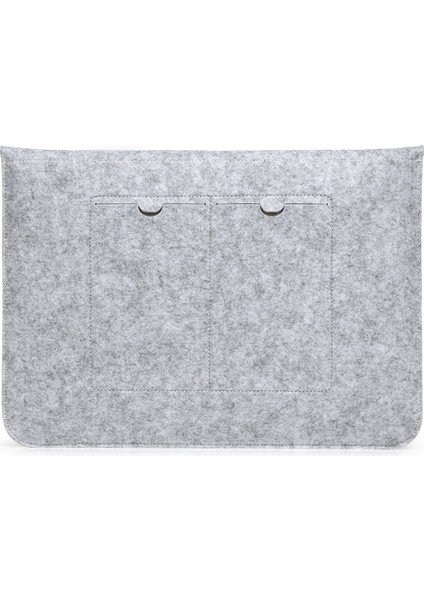 13,3 Inç Keçe Dizüstü Bilgisayar Kol Çantası Kapağı Iyi Yönetilen Dizüstü Bilgisayar Çantası Macbook Air/pro 13,3 Inç Vb.-Gri (Yurt Dışından)