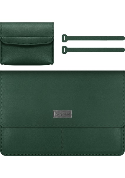 13 14 Inç Dizüstü Bilgisayar Kol MacBook Su Geçirmez Pu Deri Mouse Pad Dizüstü Depolama Kılıfı Ev Ofis (Yurt Dışından)
