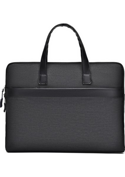 14 Inç Dizüstü Bilgisayar Çantası Su Geçirmez Oxford Kumaş Dizüstü Saklama Çantası Taşıma Çantası-Siyah (Yurt Dışından)
