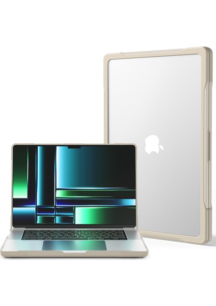 MacBook Pro 14 Inç (2021) A2442/14 Inç (2023) A2779 /A2918/A2992 (M1/m2/m3) Pc+Tpu Laptop Kılıfı Haki (Yurt Dışından)