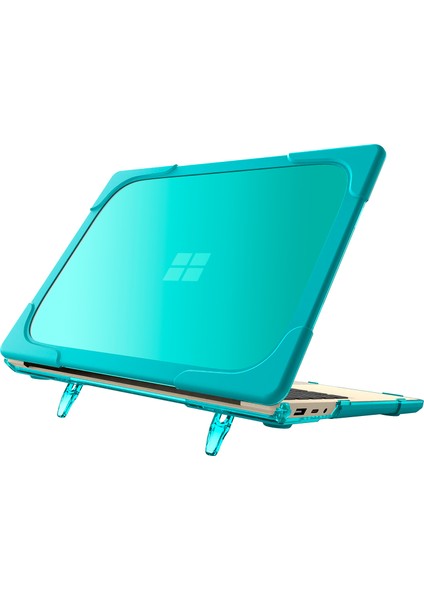 Microsoft Surface Laptop Için Kickstand Tasarımlı Sert Pc Tam Korumalı Dizüstü Bilgisayar Kılıfı Kapağı 2/3/4 15 Inç 1873/1METAL Klavye Versiyonu-Bebek Mavisi (Yurt Dışından)