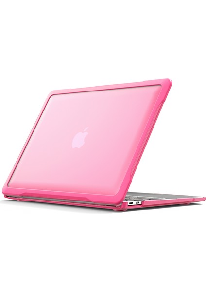 MacBook Air 13 Inç (2018) A1932 / (2020) A2337 M1 A2179 Darbeye Dayanıklı Pc + Tpu Kapak Anti-Drop Laptop Kılıfı-Gül (Yurt Dışından)