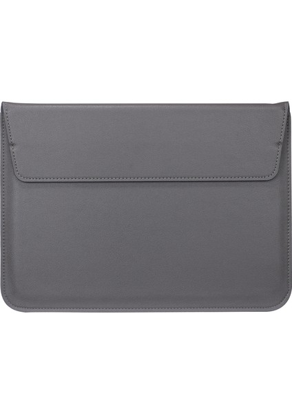 Retina Ekranlı Macbook Pro 15.4 Inç Için Iş Zarf Tarzı Deri Kol Çantası-Gri (Yurt Dışından)
