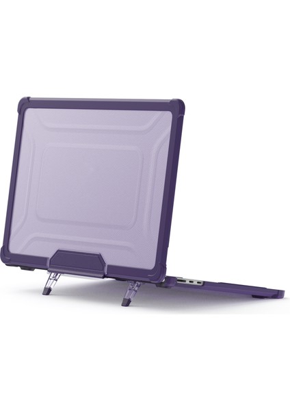 Macbook Air 15 Inç (2023) M2 A2941 /(2024) A3114 M3 Pc + Tpu Laptop Çantası Isı Dağılımı Kickstand Kaymaz Dizüstü Bilgisayar Kapağı (Yurt Dışından)