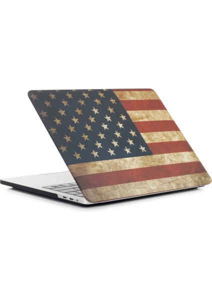 Desenli Ön/arka Sabit Pc MacBook Air 133 Inç Retina Ekran A2337 M1 (2020)/AIR 133 Inç Retina Ekran A2179 (2020)/AIR 133 Inç (2019) (2018) A1932-AMERIKAN Bayrağı (Yurt Dışından) fiyatları