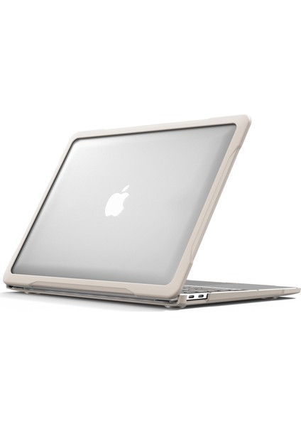 MacBook Air 13 Inç (2018) A1932 / (2020) A2337 M1 A2179 Darbeye Dayanıklı Pc + Tpu Kapak Anti-Drop Laptop Kılıfı-Haki (Yurt Dışından)